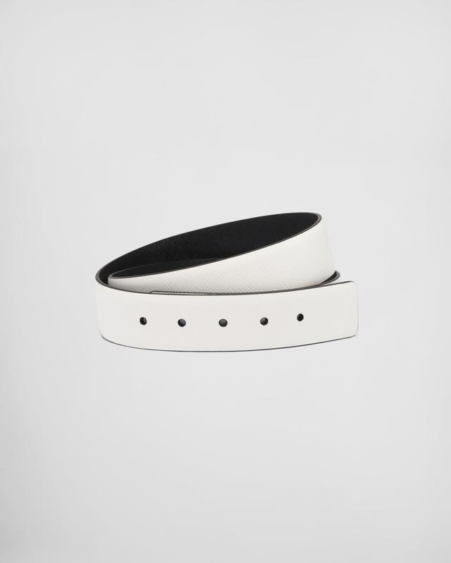 Reversible Saffiano leather belt strap Product Image