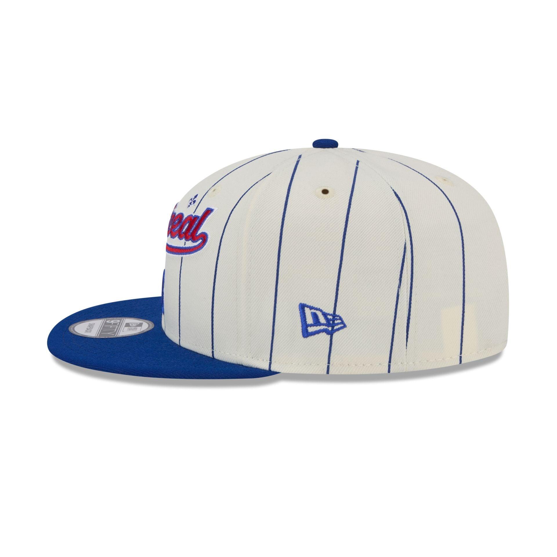 Montreal Expos Jersey Pinstripe 9FIFTY Snapback Hat Male Product Image