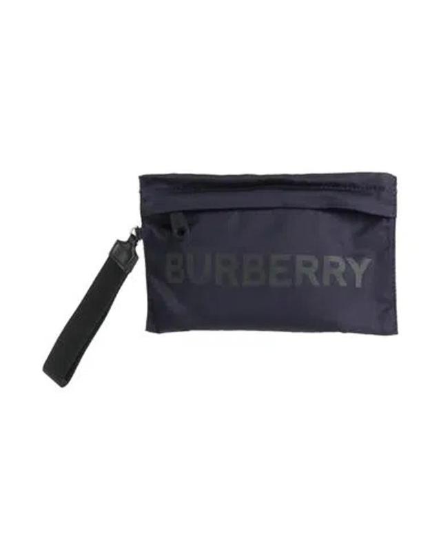 BURBERRY Man Handbag Midnight Blue Size - Polyamide, Polyurethane, Calfskin Product Image