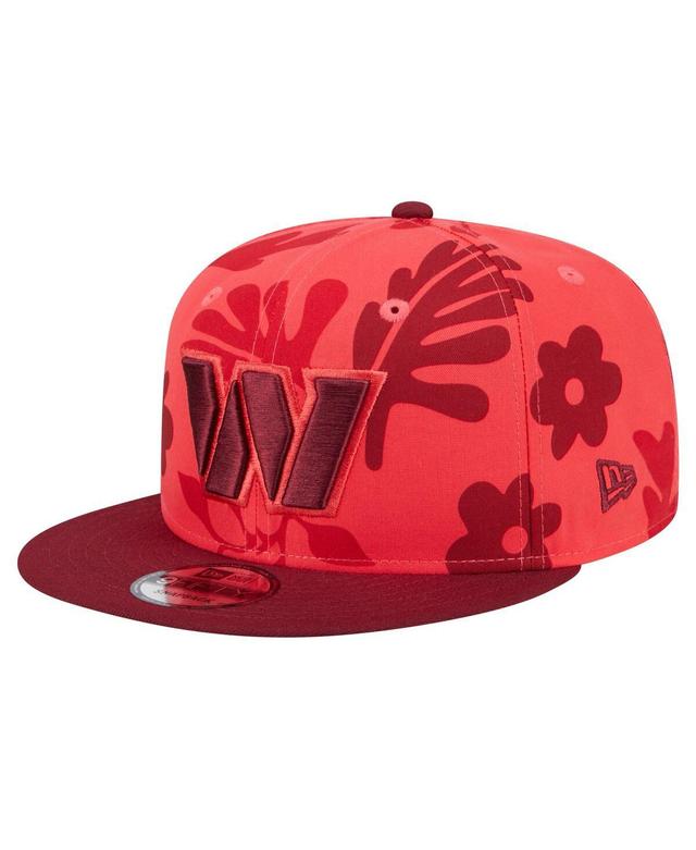 Mens New Era Burgundy Washington Commanders Leafy 9FIFTY Snapback Hat Product Image