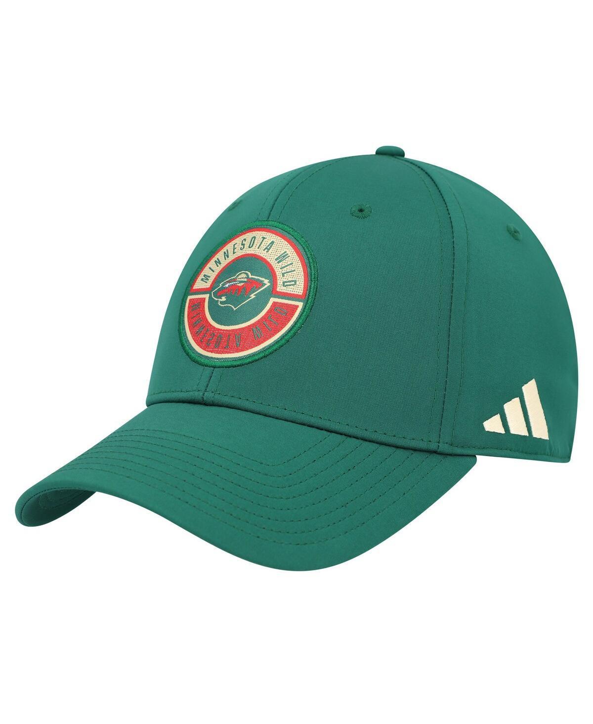 Mens adidas Minnesota Wild Circle Logo Flex Hat Product Image