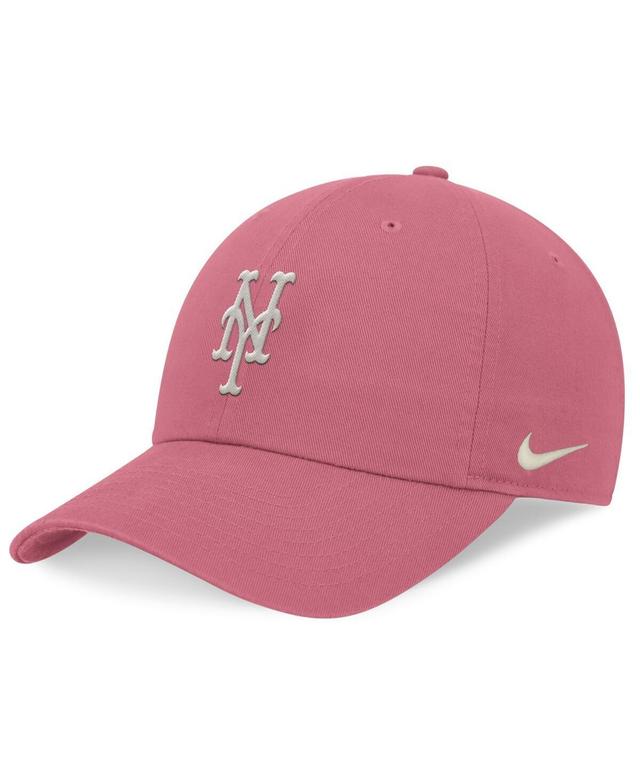 Nike Womens Pink New York Mets Desert Berry Club Adjustable Hat Product Image