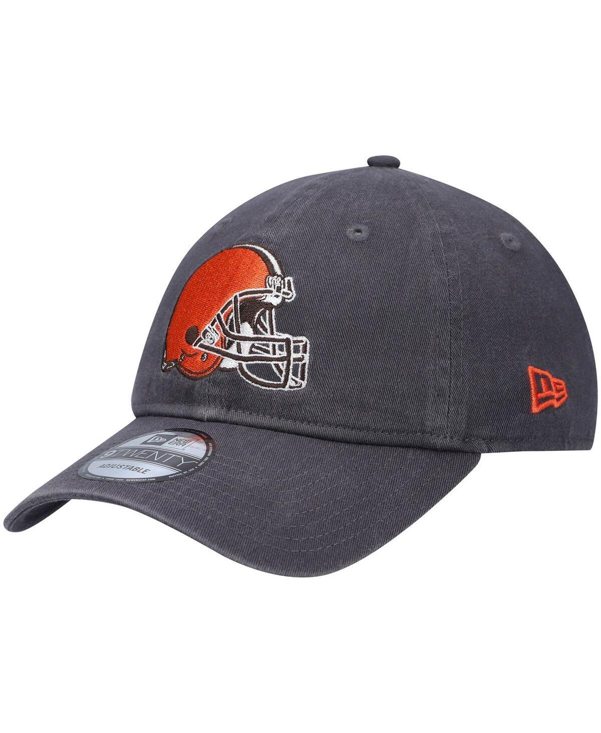 Men's New Era Graphite Cleveland Browns Icon Core Classic 2.0 9TWENTY Adjustable Hat Product Image