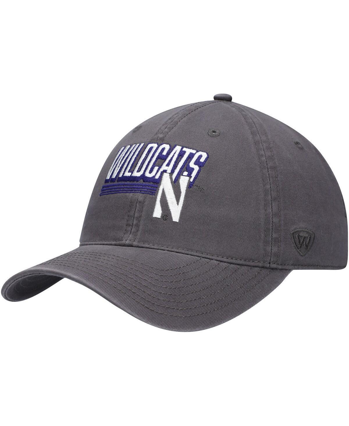 Mens Top of the World Charcoal Northwestern Wildcats Slice Adjustable Hat Product Image