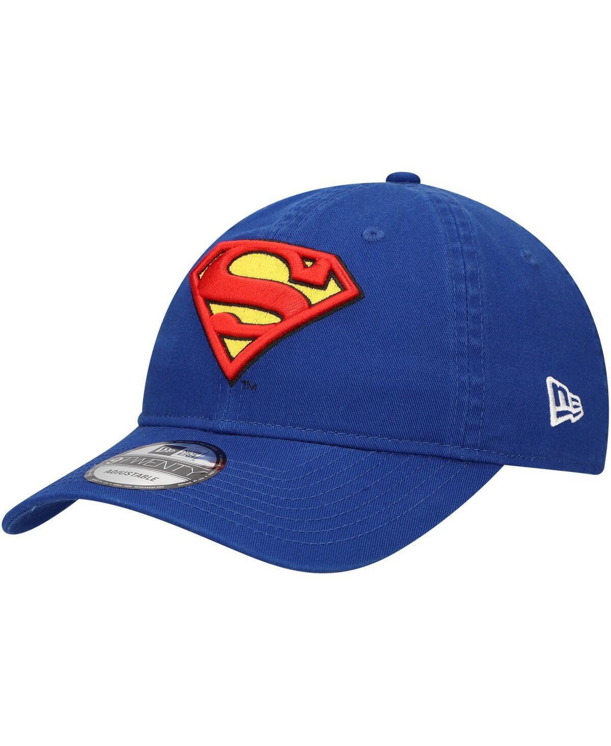 New Era Mens Blue Superman 9TWENTY Adjustable Hat Product Image