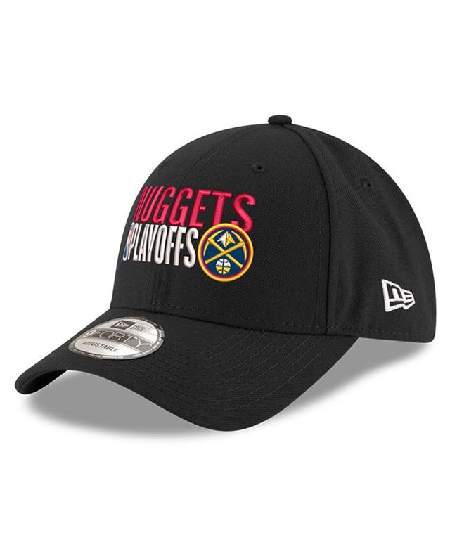 Mens New Era Black Denver Nuggets 2024 NBA Playoffs 9FORTY Adjustable Hat Product Image