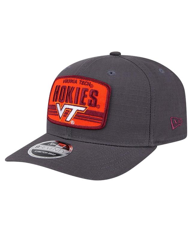 New Era Mens Charcoal Virginia Tech Hokies Team Elevated 9SEVENTY Adjustable Hat Product Image