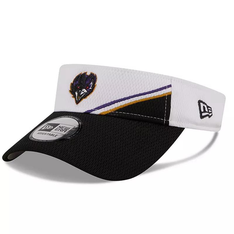 Mens New Era /Black Baltimore Ravens 2023 Sideline Adjustable Visor Product Image