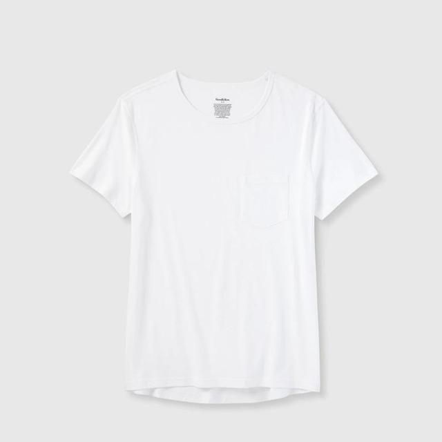 Mens Adaptive Every Wear Short Sleeve T-Shirt - Goodfellow & Co Eco White XXL Product Image