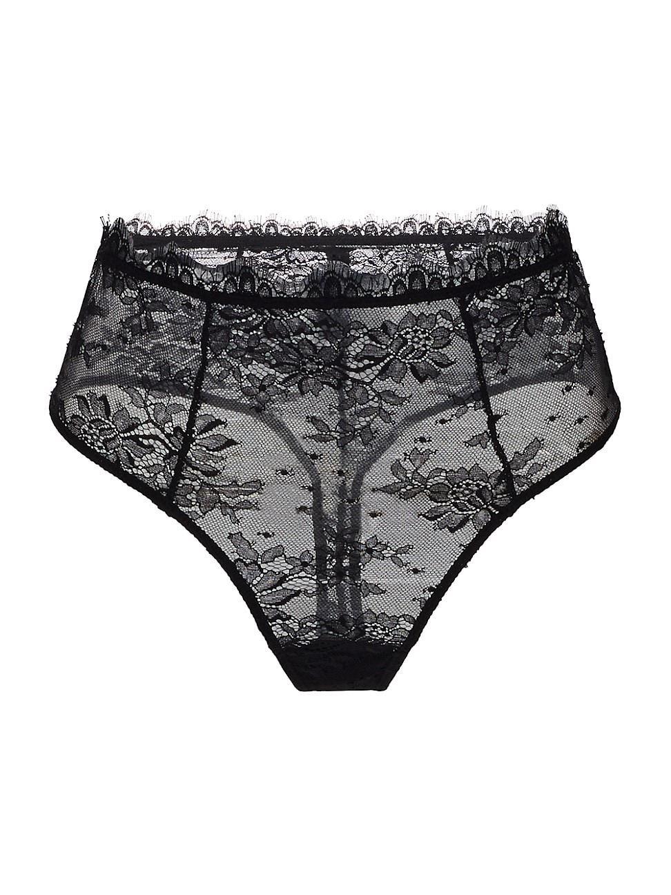 Womens Jolie Lace High-Waist Thong Product Image