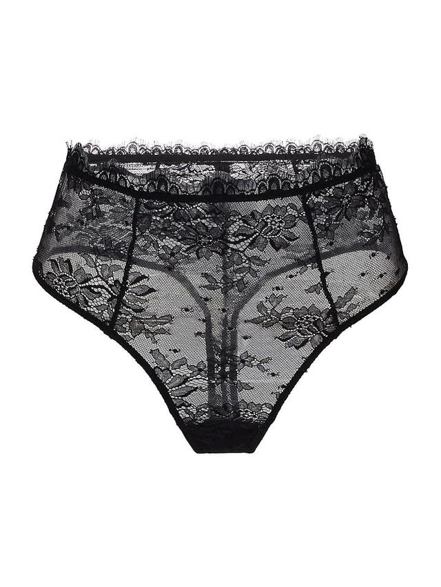 Womens Jolie Lace High-Waist Thong Product Image