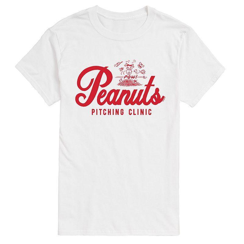 Big & Tall Peanuts Pitching Clinic Tee, Mens Product Image