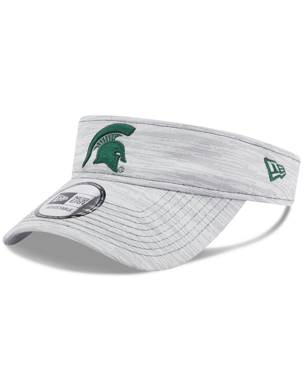 Mens New Era Gray Michigan State Spartans Logo Adjustable Visor Product Image