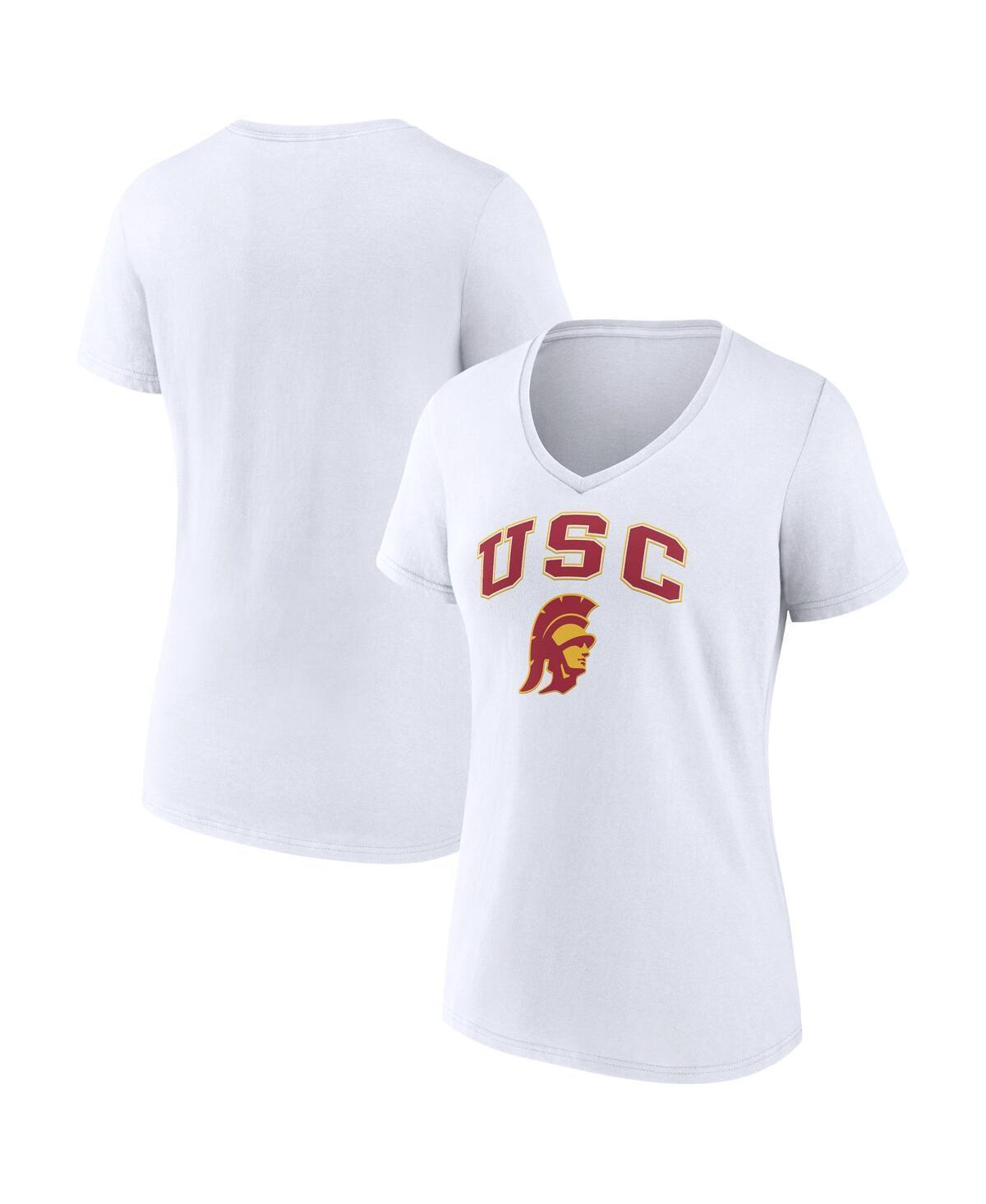 Womens Fanatics White Army Black Knights Evergreen Campus V-Neck T-shirt Product Image