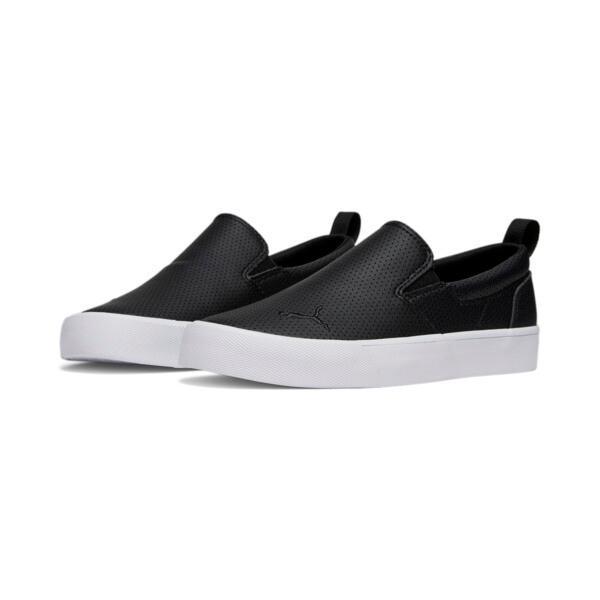 PUMA Bari Slip-On Comfort Women's Shoes in Black/Flat Dark Grey Product Image