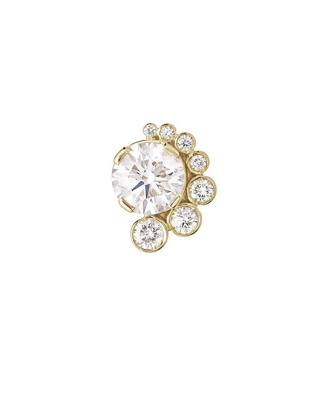 Womens Celestine 18K Yellow Gold & Diamond Single Right Earring Product Image