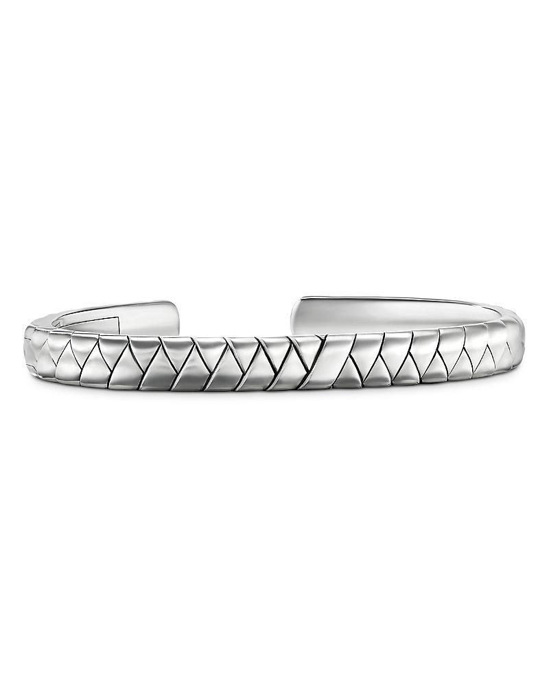 Mens Sterling Silver Wrap Cuff Bracelet Product Image