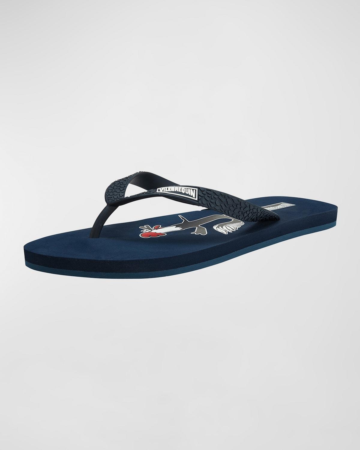 Mens Copp Textured Flip-Flops Product Image