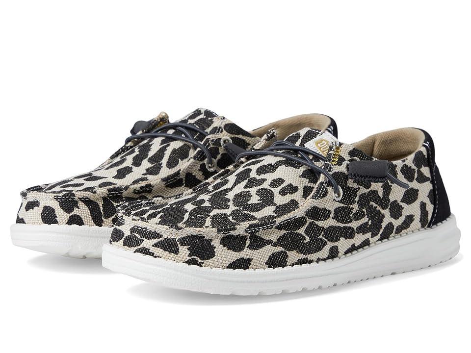 Hey Dude Wendy Leopard Sparkle Women's Shoes Product Image