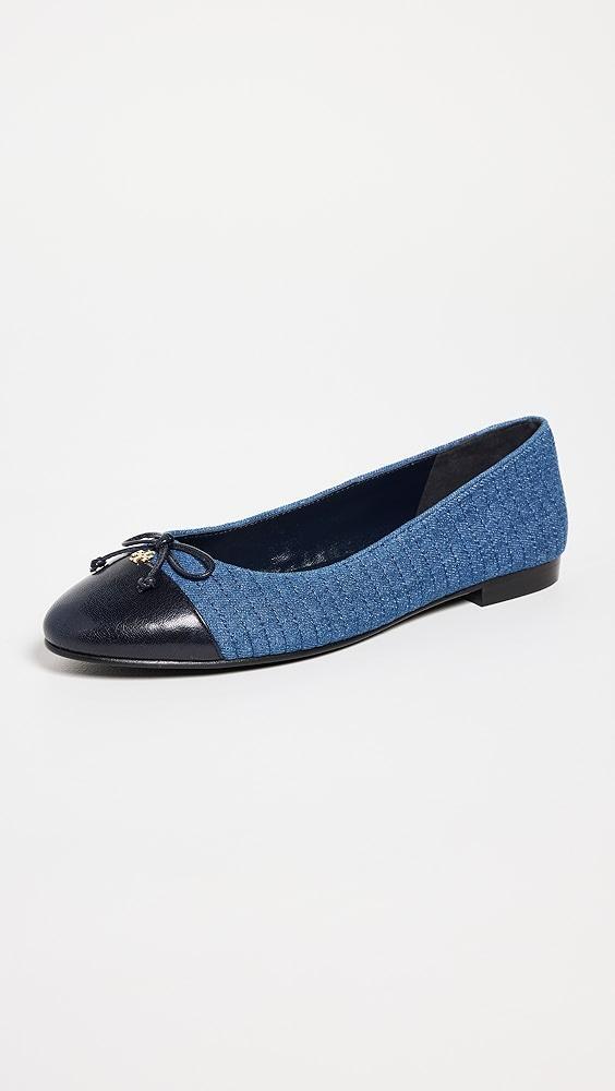 Tory Burch Cap-Toe Quilted Ballet Flats | Shopbop Product Image