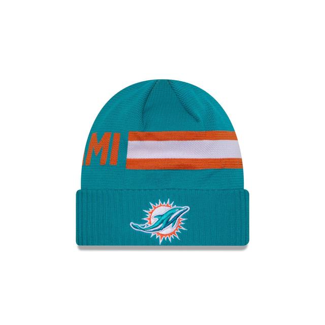 Miami Dolphins 2024 Cold Weather Tech Knit Beanie Male Product Image