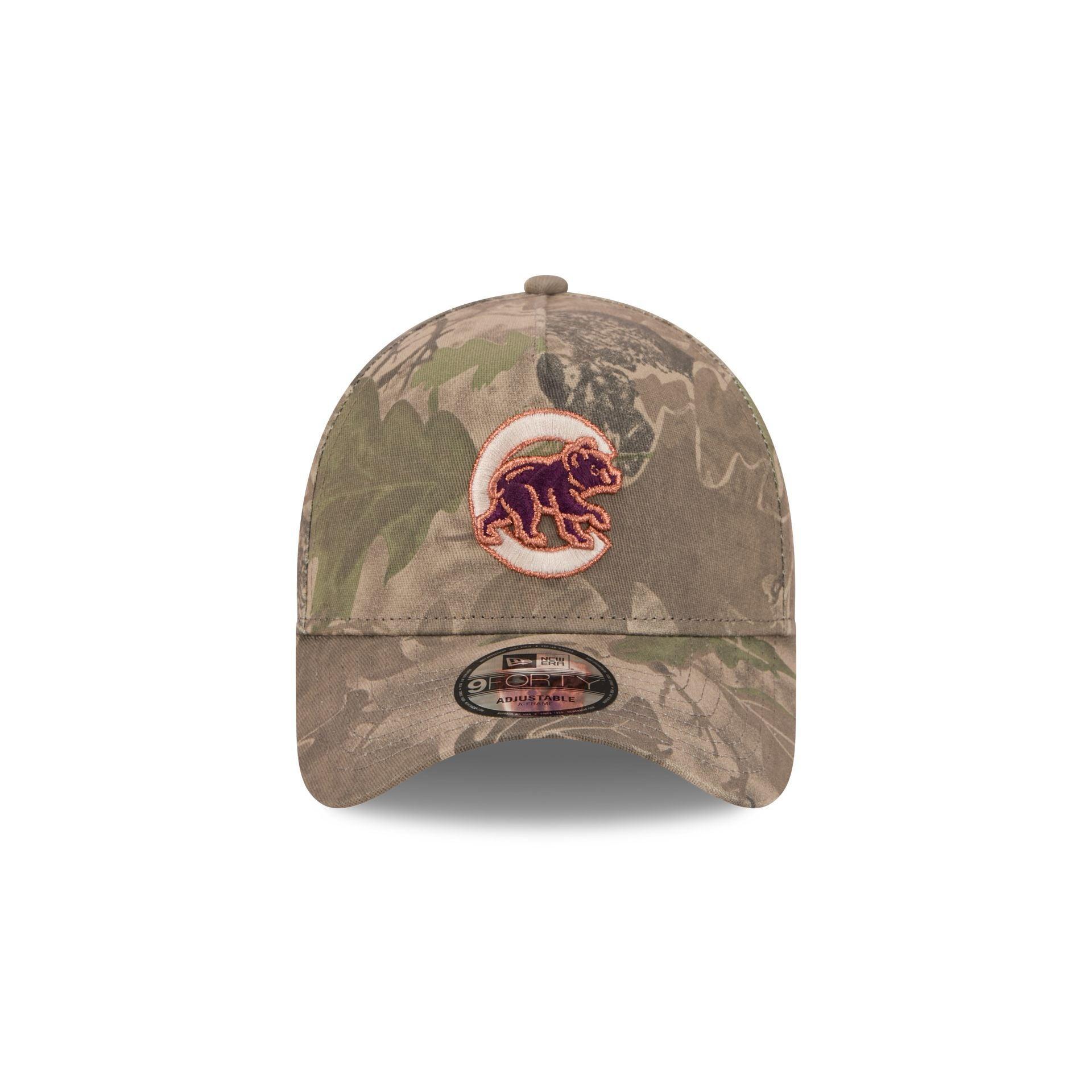 Chicago Cubs Leaf Camo 9FORTY A-Frame Snapback Hat Male Product Image