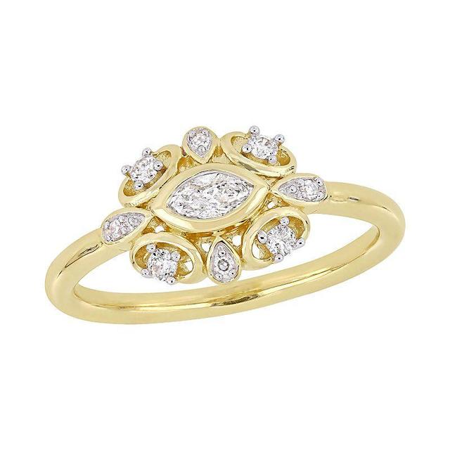 Stella Grace 10k Gold 1/4 Carat T.W. Diamond Ring, Womens Product Image