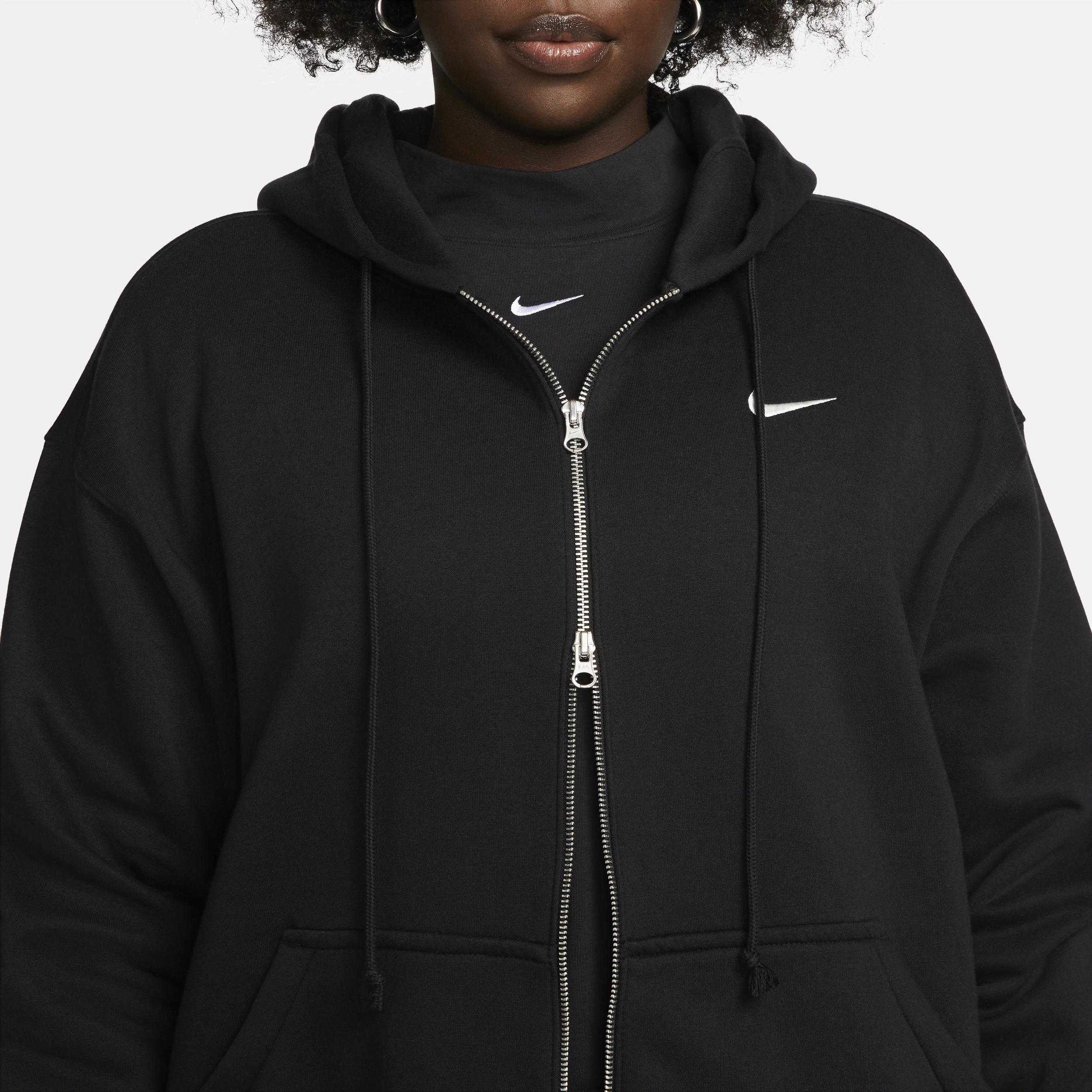 Womens Nike Sportswear Phoenix Fleece Oversized Full-Zip Hoodie (Plus Size) Product Image