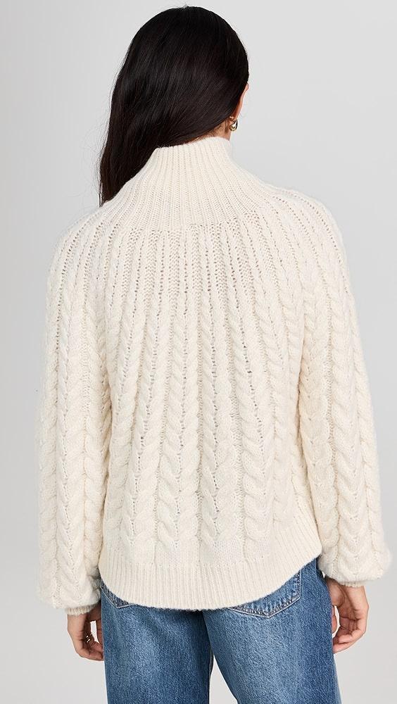 Faherty Frost Cable Knit Alpaca Sweater | Shopbop Product Image