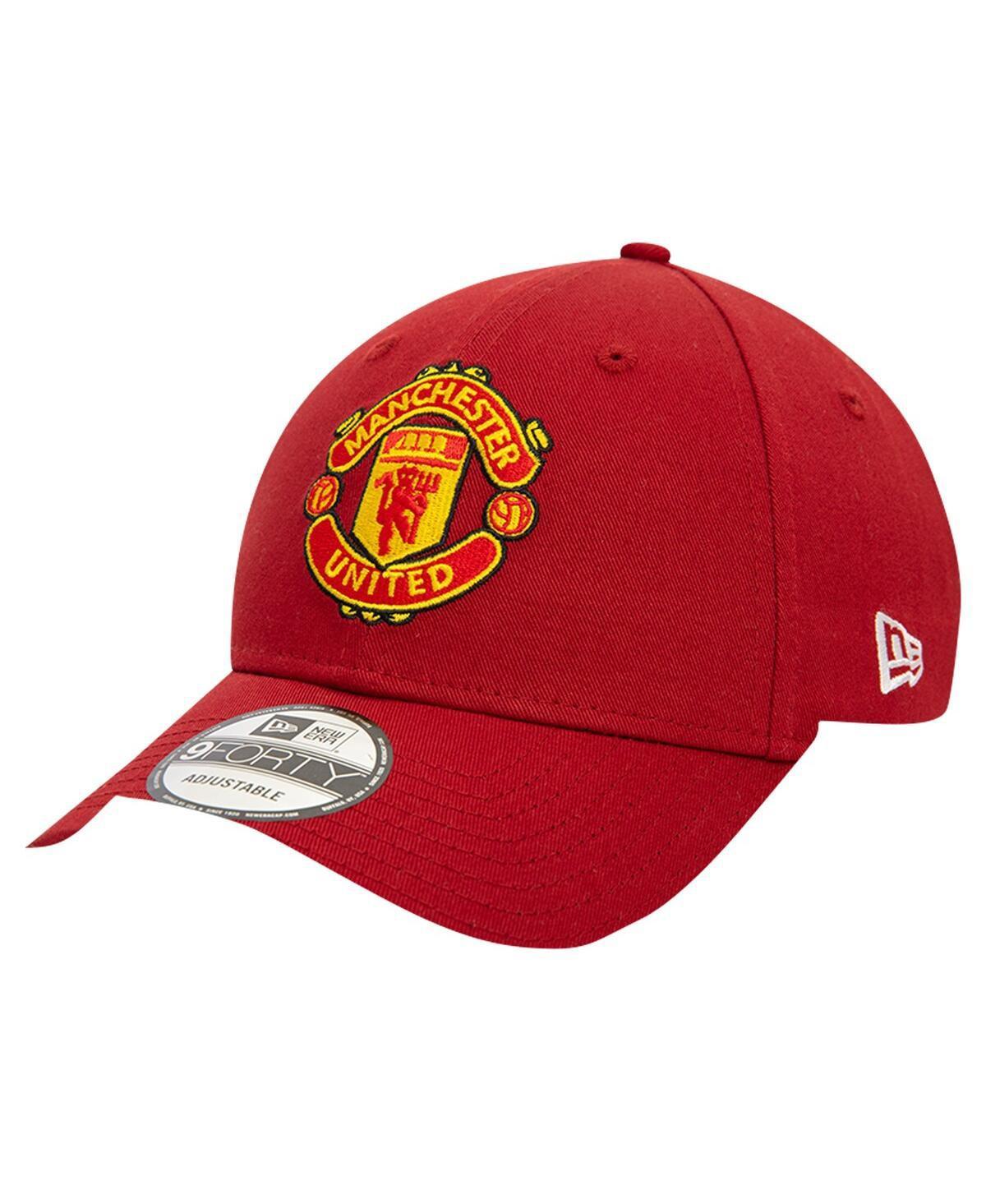 New Era Mens Red Manchester United Seasonal 9FORTY Adjustable Hat Product Image