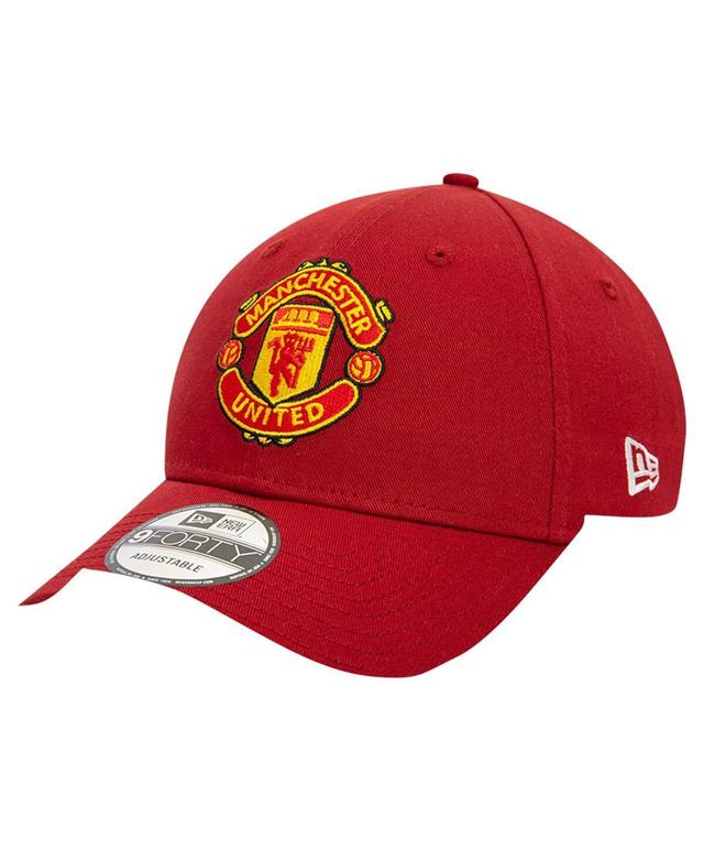 New Era Mens Red Manchester United Seasonal 9FORTY Adjustable Hat Product Image