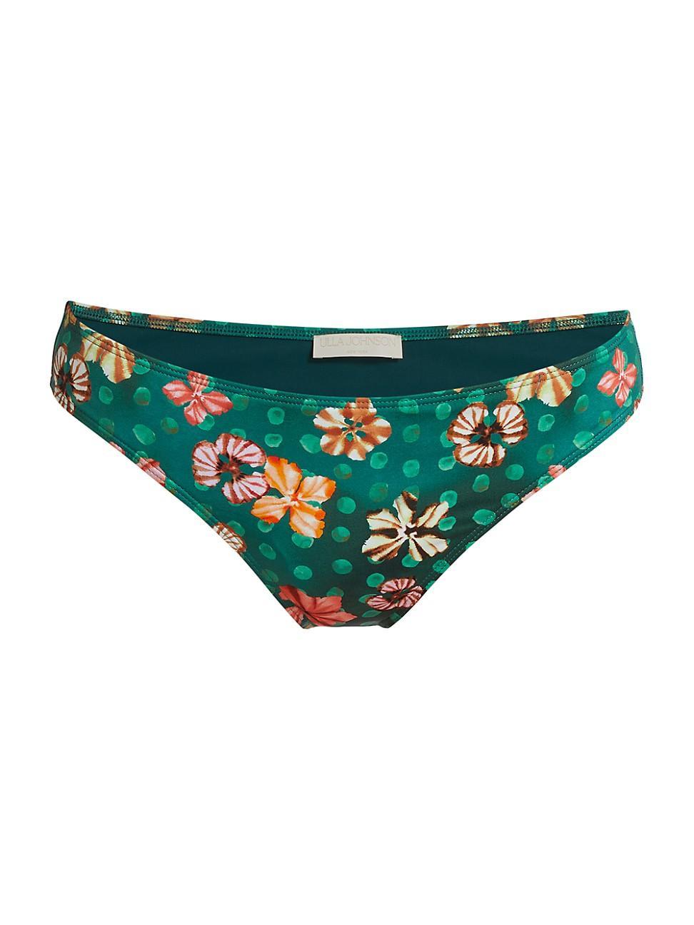 Womens Dani Dotted Floral Bikini Bottoms Product Image