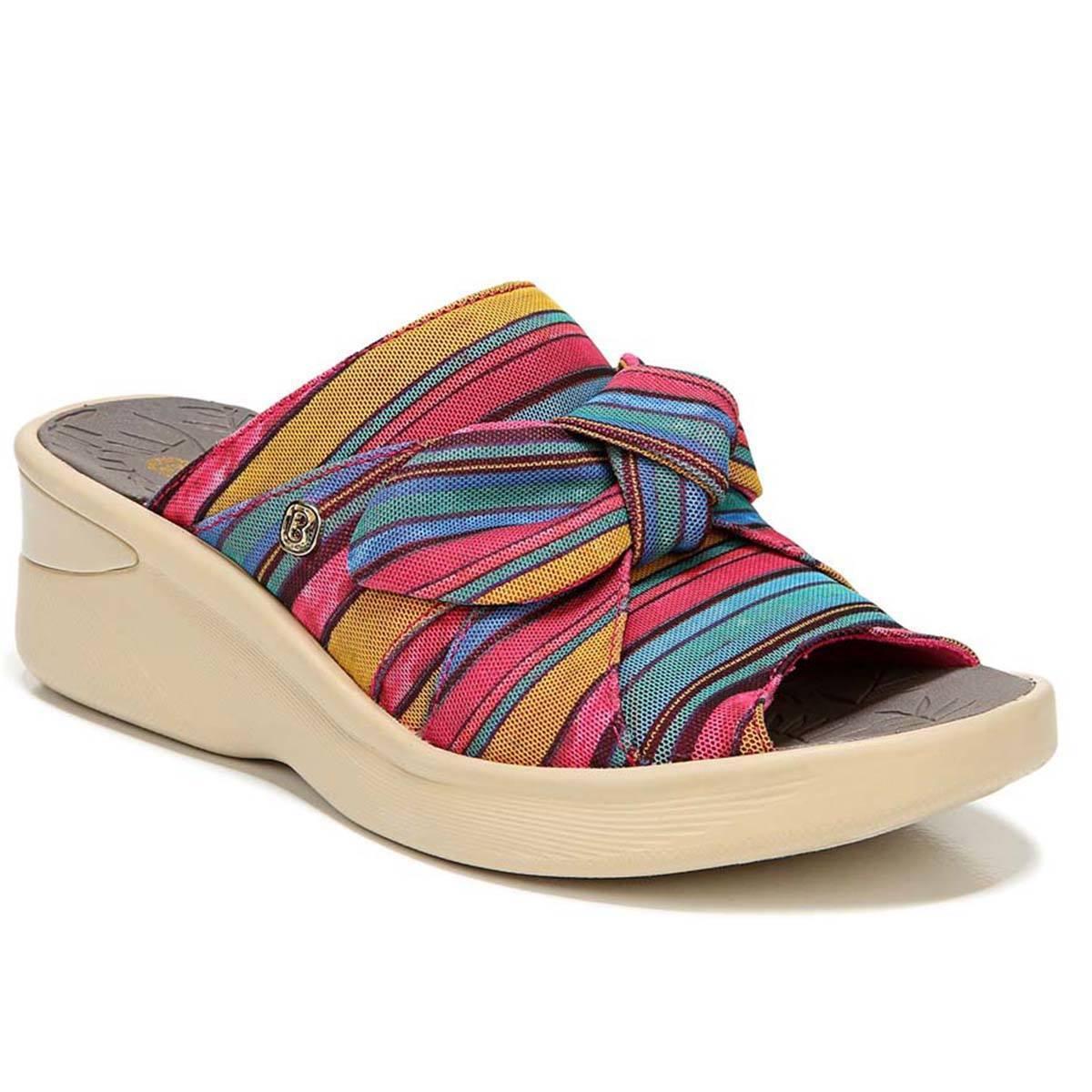 BZees Smile Wedge Slide Sandal Product Image