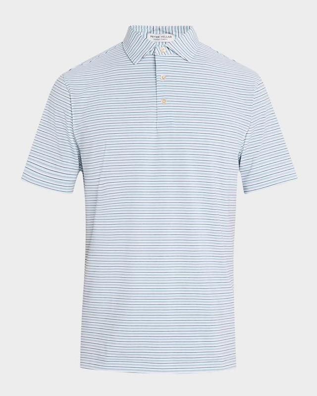 Men's Fairmont Stripe Performance Polo Shirt Product Image