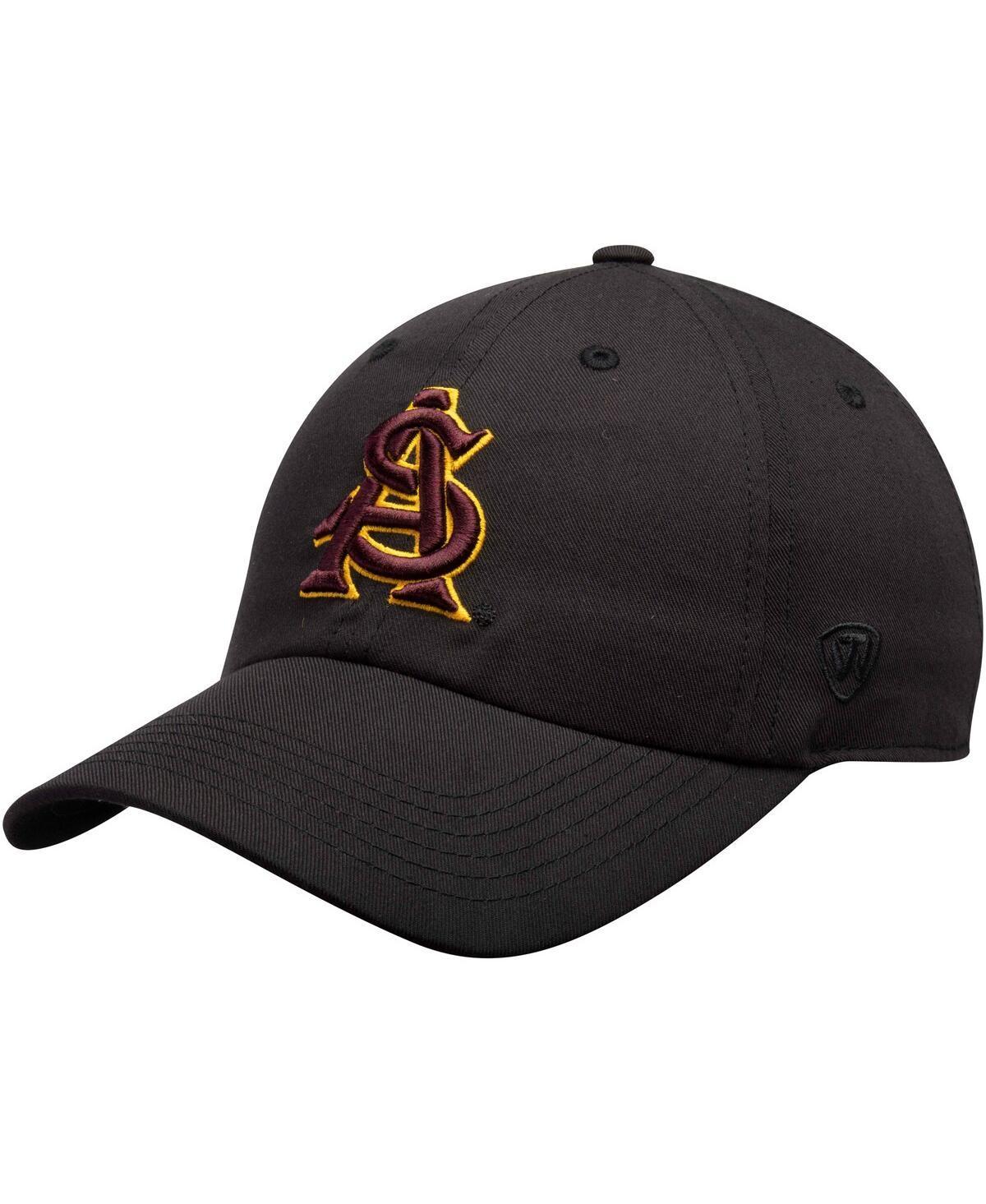 Mens Top of the World Black Arizona State Sun Devils Staple Adjustable Hat Product Image