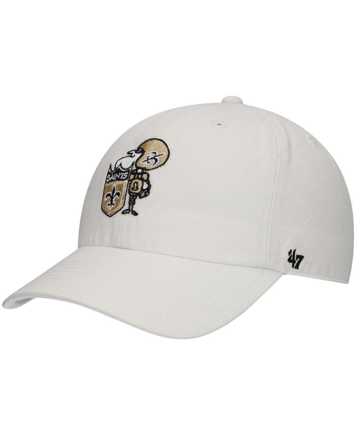 Mens White New Orleans Saints Clean Up Legacy Adjustable Hat Product Image