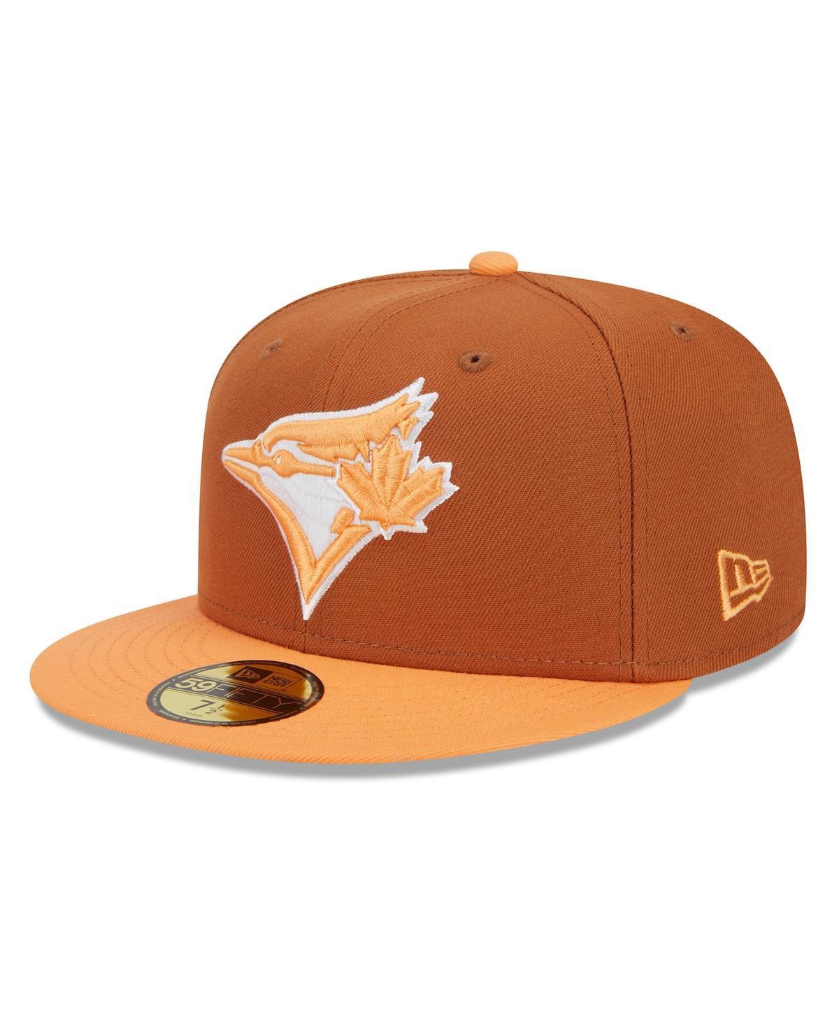 Mens New Era /Orange Toronto Blue Jays Spring Color Basic Two-Tone 59FIFTY Fitted Hat Product Image