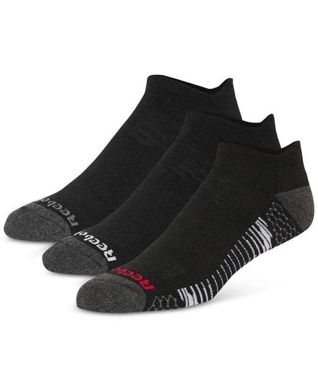 Reebok Mens Targeted Cushion Running Low Cut Socks, Pack of 3 Product Image