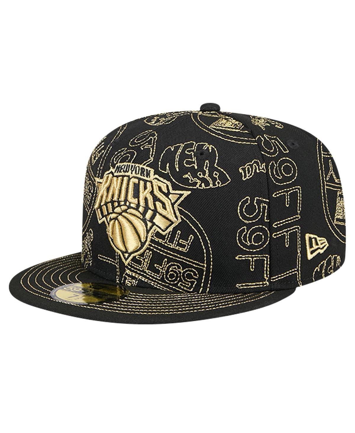 Mens New Era New York Knicks 59FIFTY Day Allover Print Stencil Fitted Hat Product Image