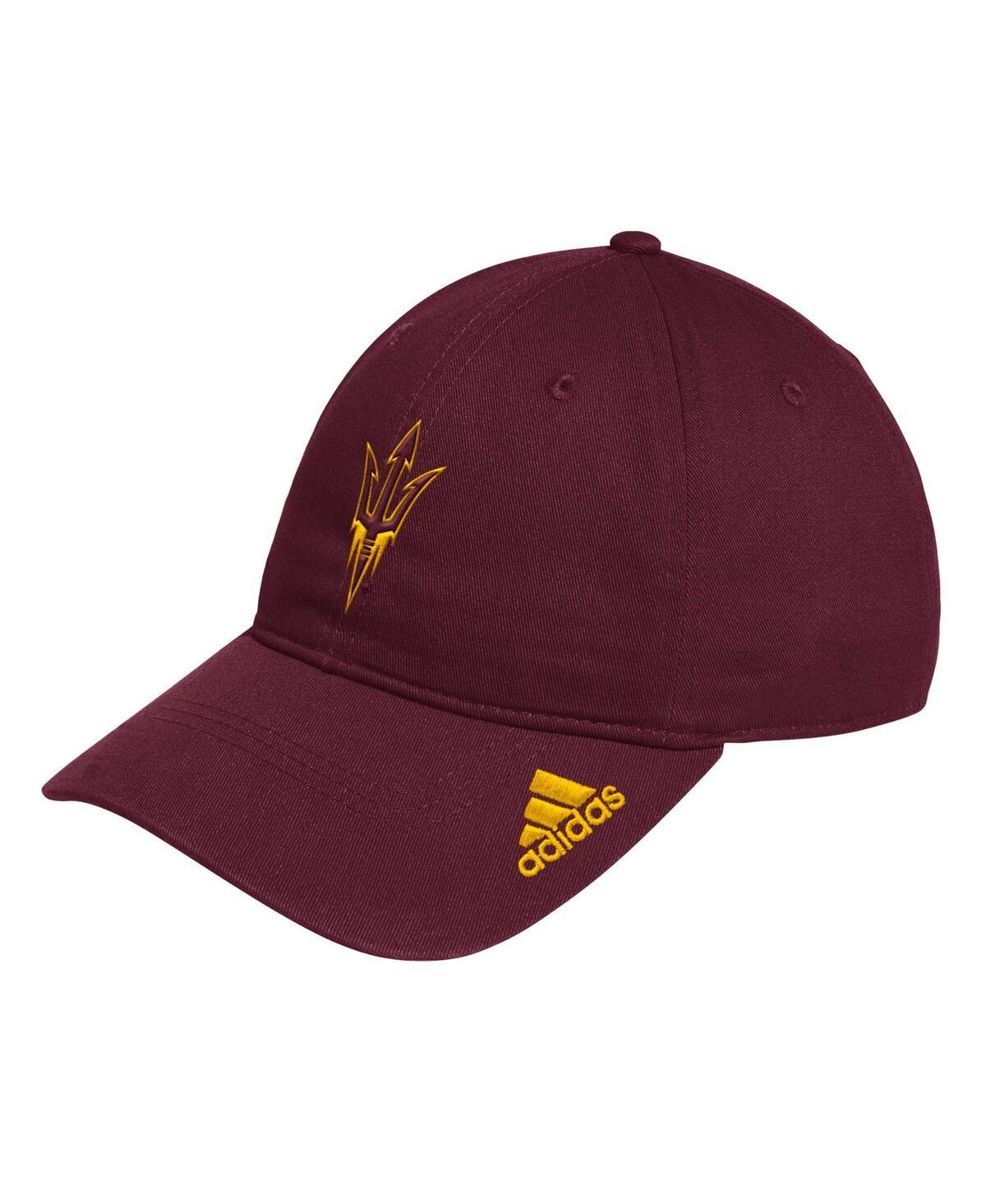 Mens adidas Maroon Arizona State Sun Devils Locker Room Logo Slouch Adjustable Hat Product Image