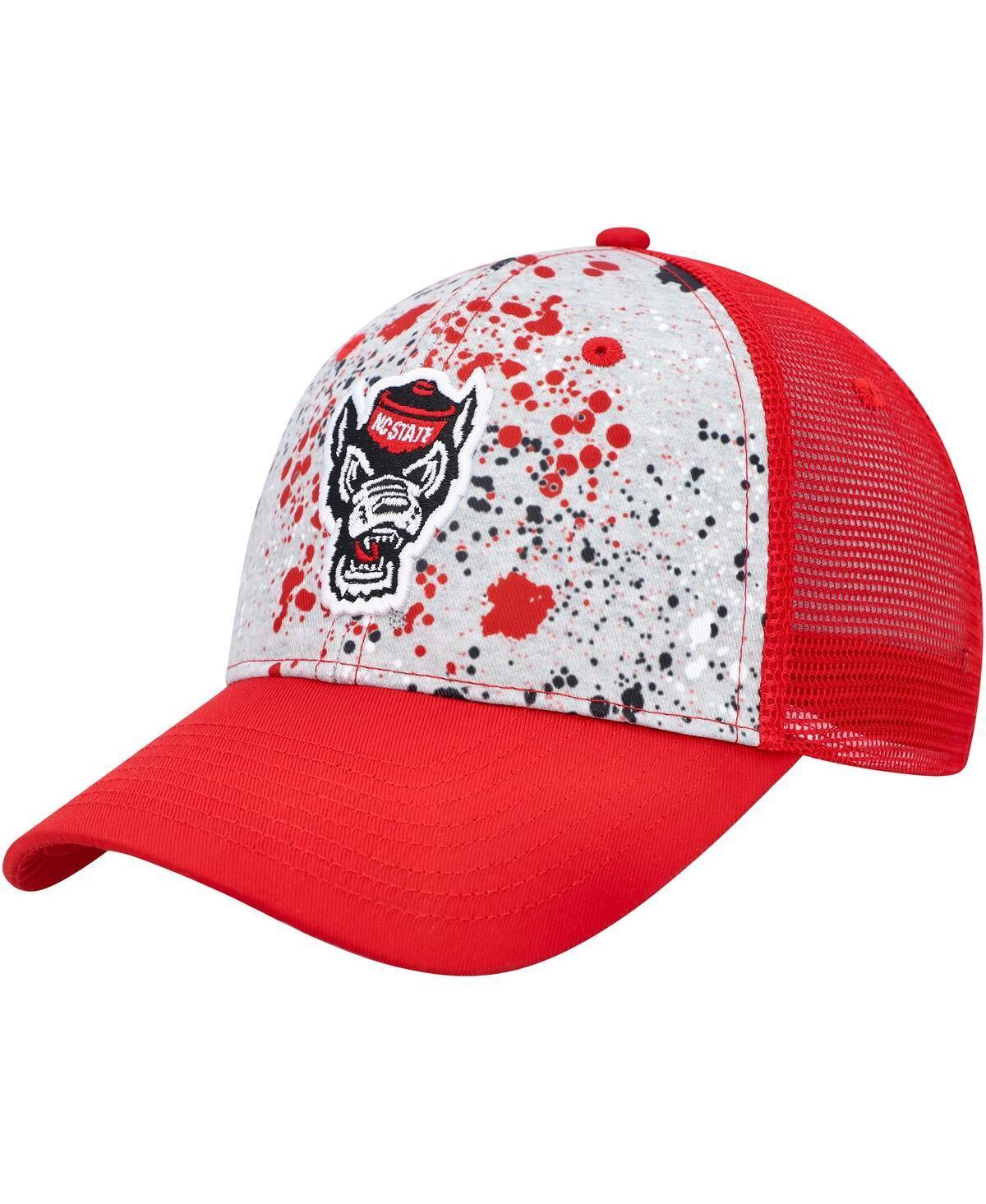 Mens Colosseum Gray Nc State Wolfpack Love Fern Trucker Snapback Hat - Gray Product Image