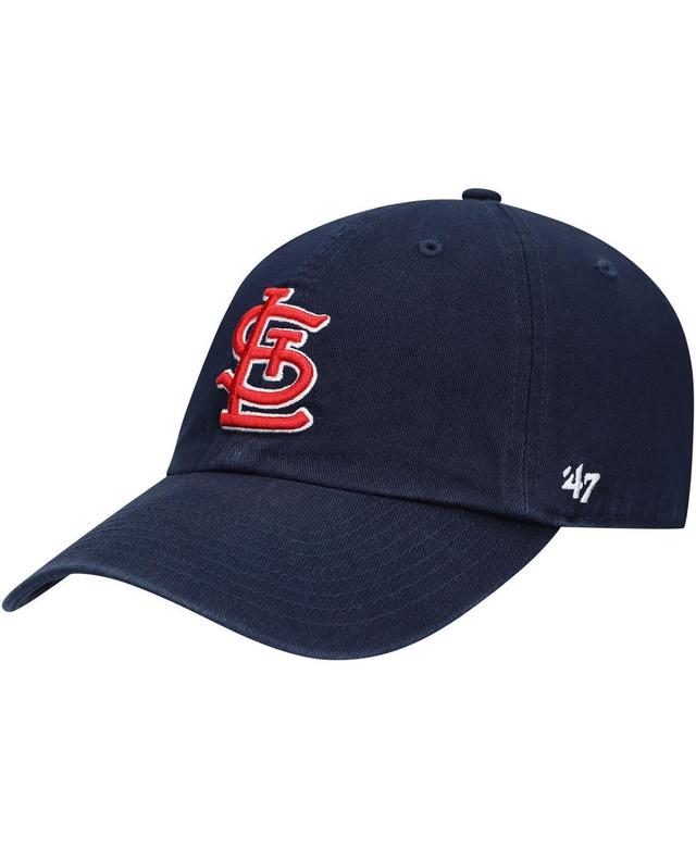 Mens 47 Brand Navy St. Louis Cardinals Clean Up Adjustable Hat Product Image