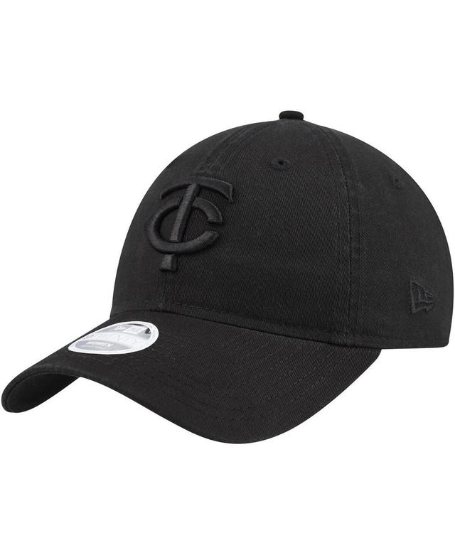 Womens New Era Minnesota Twins Black Core Classic 9TWENTY Adjustable Hat Product Image