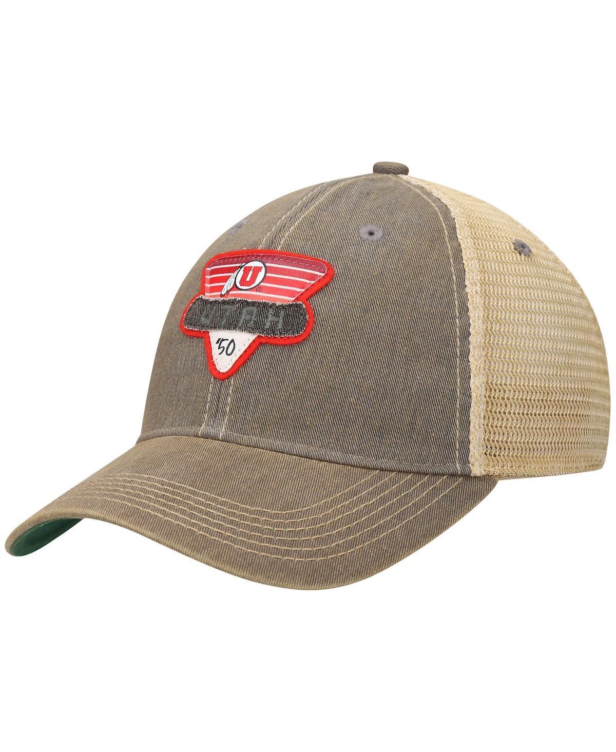 Mens Gray Utah Utes Legacy Point Old Favorite Trucker Snapback Hat Product Image