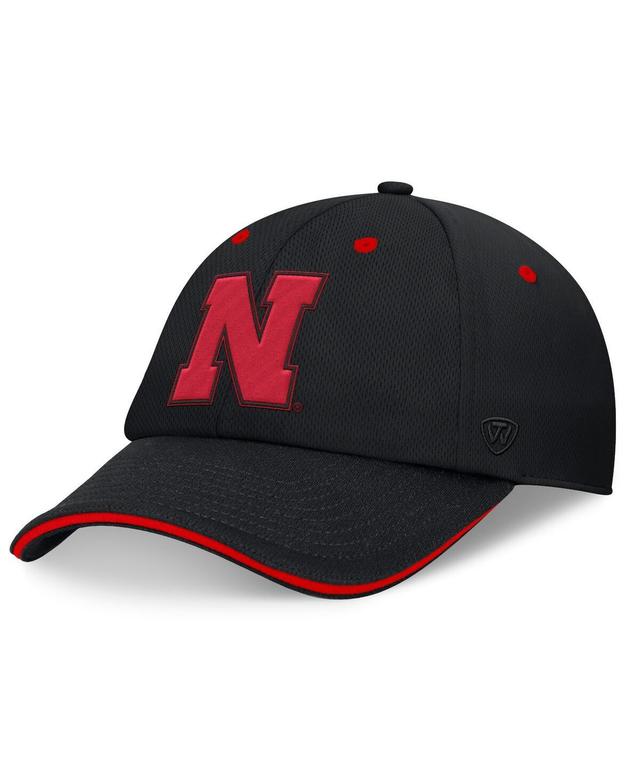 Top of the World Mens Black Nebraska Huskers Release Adjustable Hat Product Image