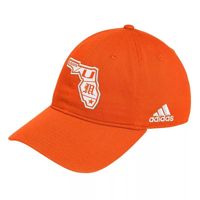 Adidas Mens Miami Hurricanes State Slouch Adjustable Hat Product Image