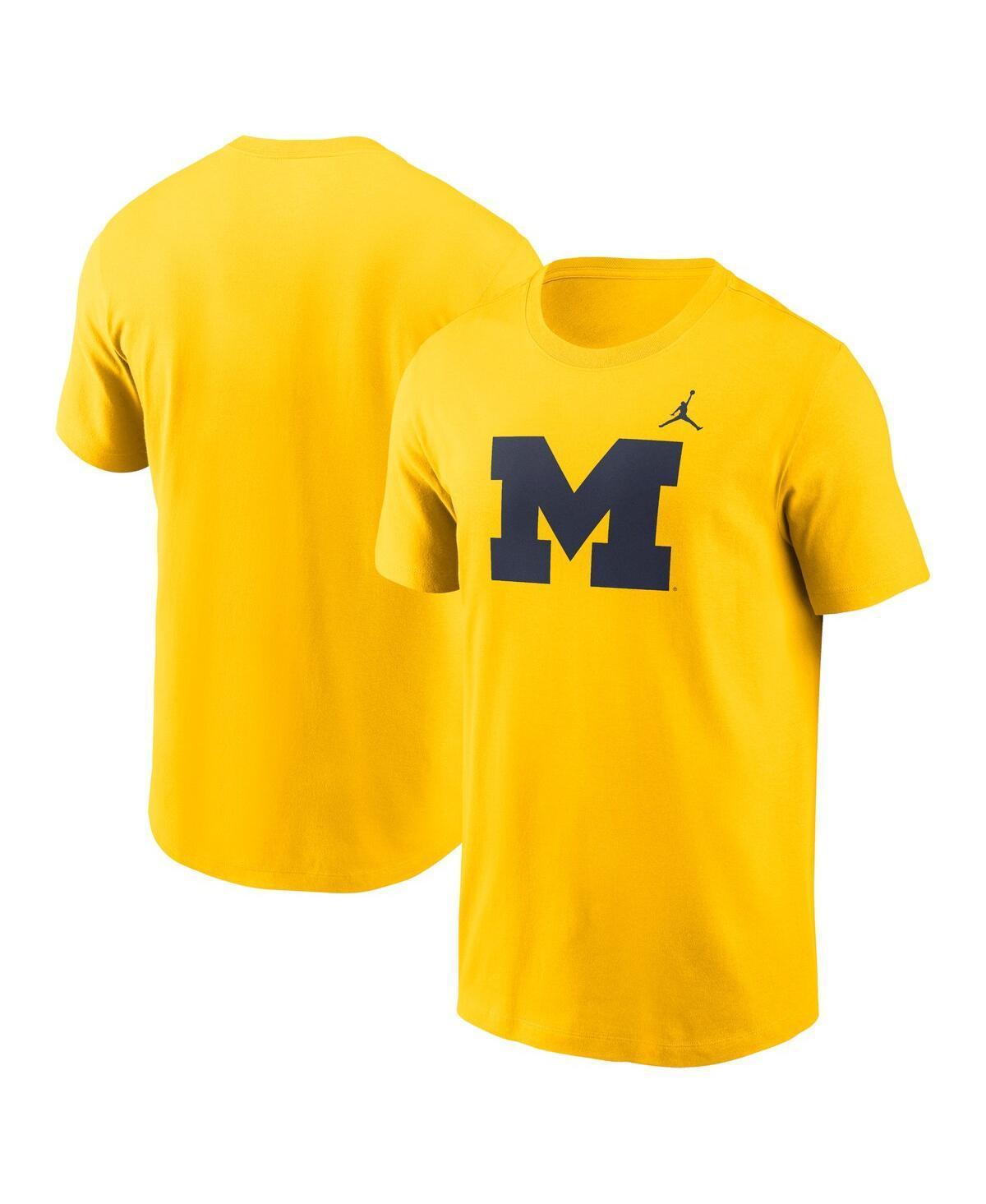 Jordan Mens Michigan Wolverines Primetime Evergreen Logo T-Shirt Product Image