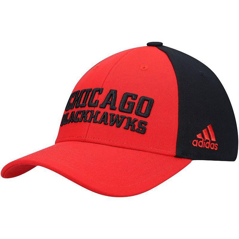 Mens adidas Chicago Blackhawks Locker Room Adjustable Hat Product Image