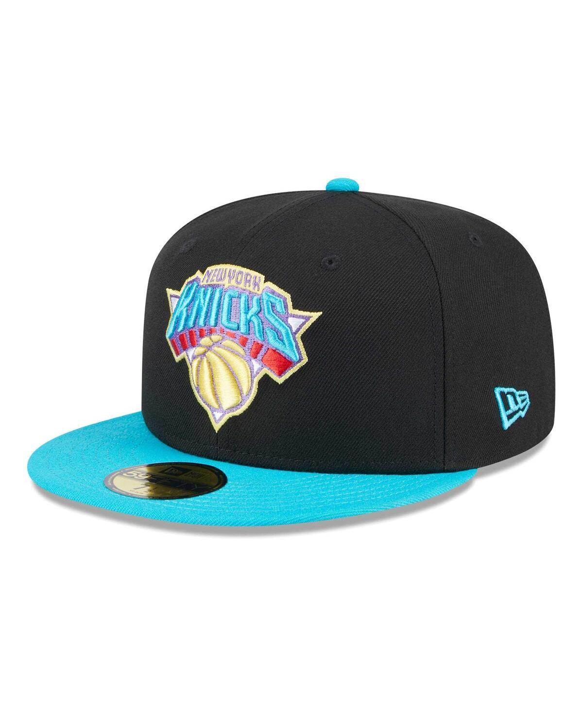 Mens New Era Black New York Knicks Arcade Scheme 59FIFTY Fitted Hat - Black Product Image