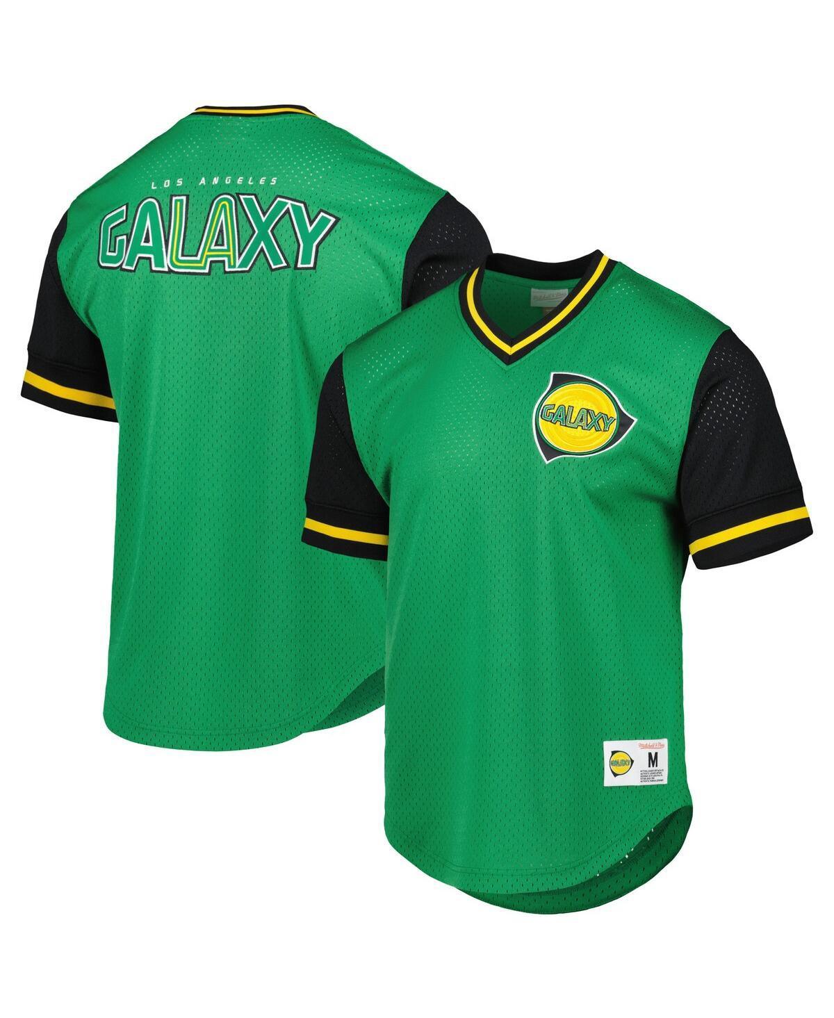 Mens Mitchell & Ness LA Galaxy Mesh V-Neck T-Shirt Product Image